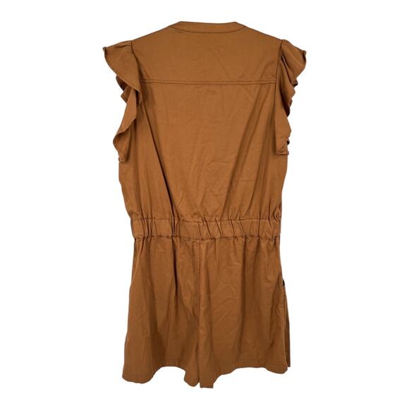 Joe's Jeans romper Emilia flutter sleeve brown size X-Large XL - Picture 4 of 7